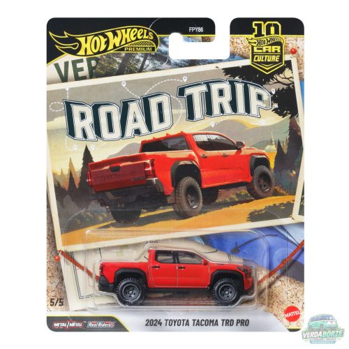 Hot Wheels Premium Car Culture - Road Trip 2024 Toyota Tacoma TRD Pro – Piros – 2026