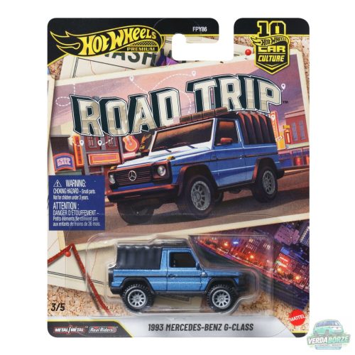 Hot Wheels Premium Car Culture - Road Trip 1993 Mercedes-Benz G-Class – Kék – 2026