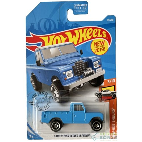Hot Wheels Land Rover Series III Pickup USA! (Bliszter alsó sarkain gyürődés!)