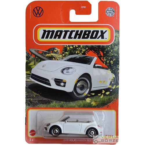 Matchbox 2019 Volkswagen Beetle Convertible (Bliszter alsó sarkain pici gyűrödés!)