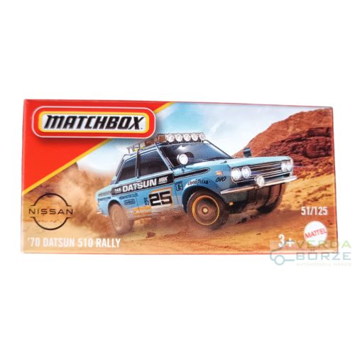 Matchbox Power Grabs 1970 Datsun 510 Rally