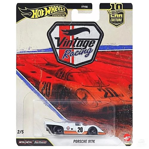  Hot Wheels Pemium - Vintage Racing - Porsche 917K (Bliszter hátulján matrica!)