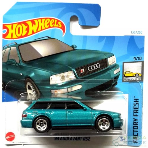 Hot Wheels ’94 Audi Avant RS2 – Sötét türkiz – 2024! (Lógatós akasztós!)
