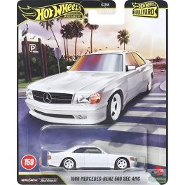   Hot Wheels Premium Boulevard 159 1989 Mercedes-Benz 560 SEC AMG – Fehér – 2026