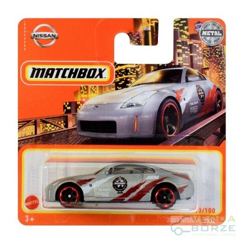 Matchbox 2003 Nissan 350Z (Bliszter jobb alsó srkán szamárfül!)