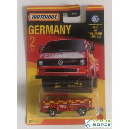 Matchbox Germany VW Transporter (Üres Platós változat!)Bliszteren gűrödés!!!