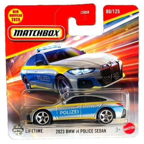 Matchbox 2023 BMW i4 Police Sedan 