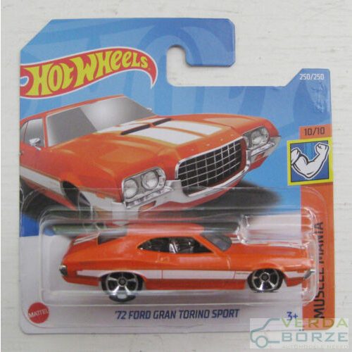 Hot Wheels '72 Ford Gran Torino Sport 2022! (Hátulján vonalkódos ármatrica!)