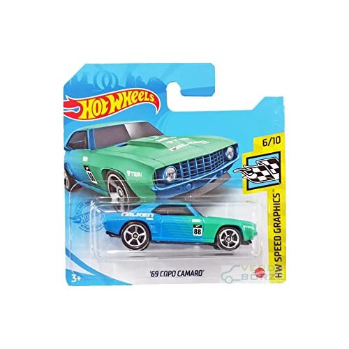 Hot wheels '69 Copo Camaro (Bliszteren gyűrödések!)