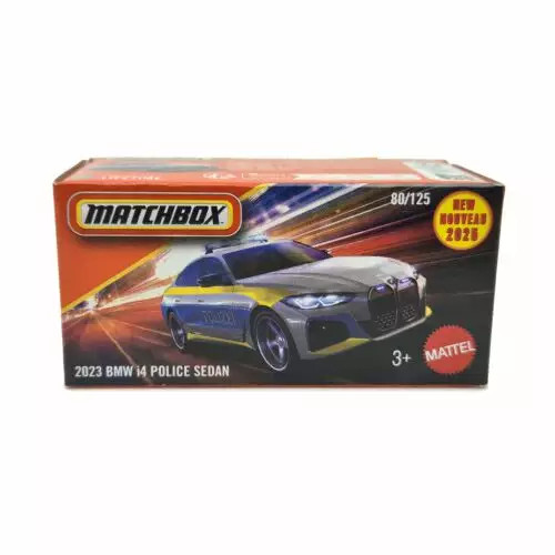 Matchbox Power Grabs 2023 BMW i4 Police Sedan