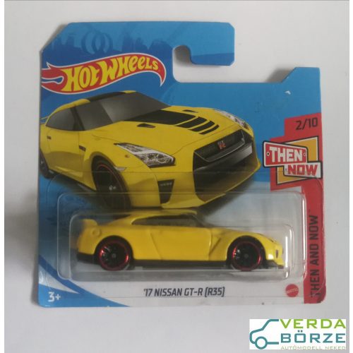 Hot Wheels '17 Nissan GT-R (Hátulján vonalkódos ármatrica!)