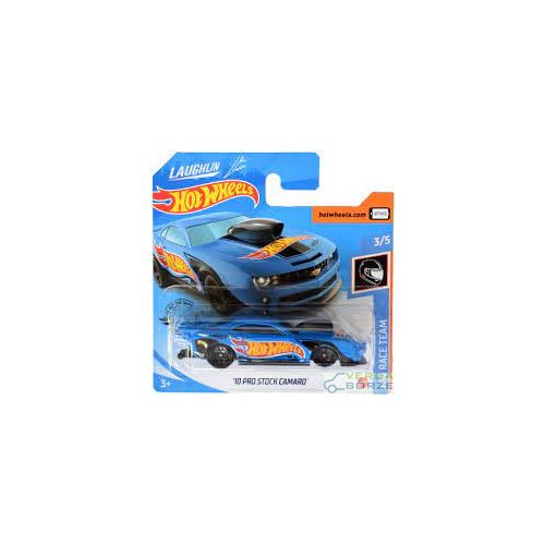 Hot Wheels '10 Pro Stock Camaro (Hátulján vonalkódos ármatrica + Bliszteren gyűrödés!)