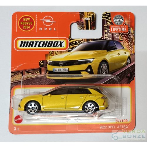 Matchbox 2022 Opel Astra (Bliszteren nagyobb gyűrödés!)