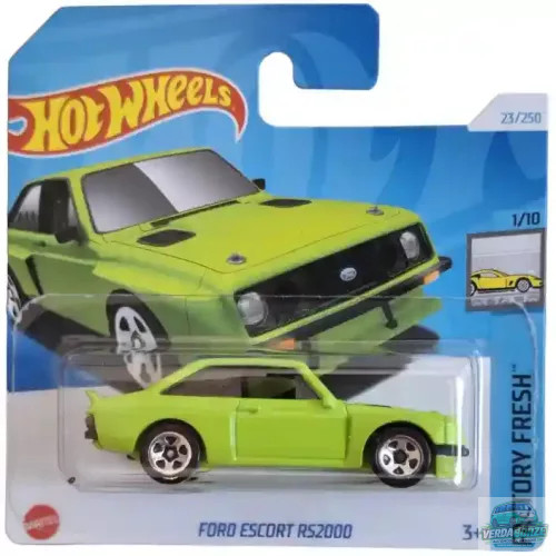 Hot Wheels Ford Escort RS2000 – Neonzöld – 2024