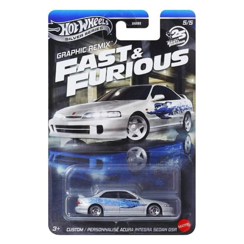 Hot Wheels Silver Series - F&F Graphic Remix -  Custom Acura Integra Sedan GSR